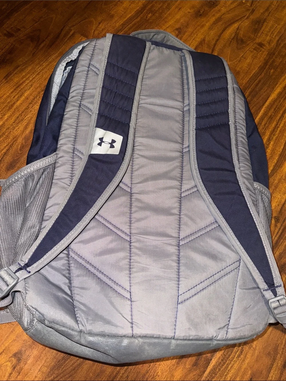 Under Armour Navy and Gray Men's Backpack with Storm Logo